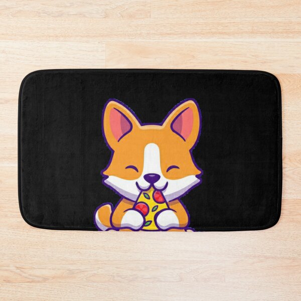 Item preview, Corgi eating pizza designed and sold by Rakos-Merch.
