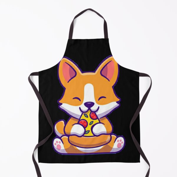 Item preview, Corgi eating pizza designed and sold by Rakos-Merch.