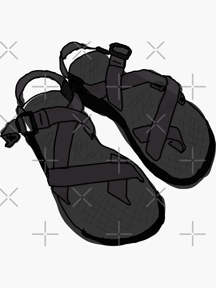 Illustration of Chaco Sandals Black