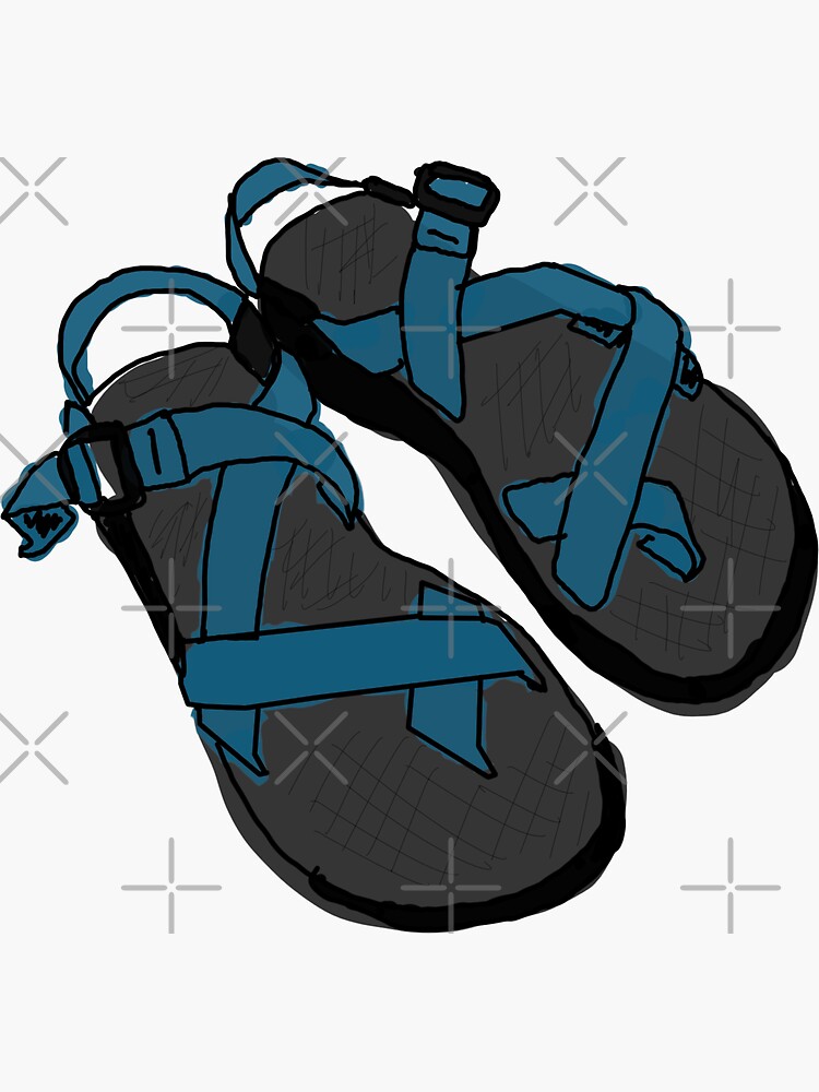 Drawing of Chaco Sandals Blue