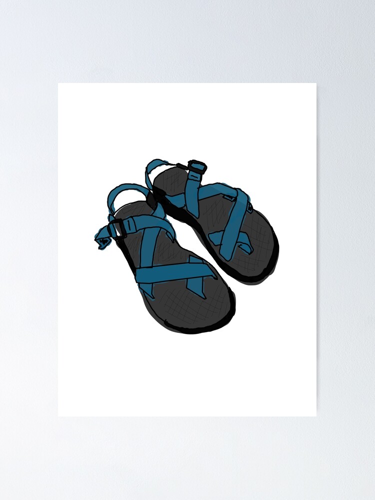 Drawing of Chaco Sandals Blue