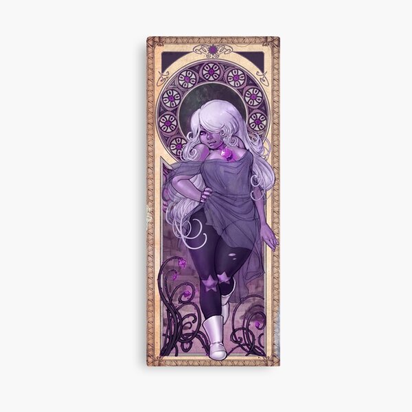 Amethyst Mucha Canvas Print