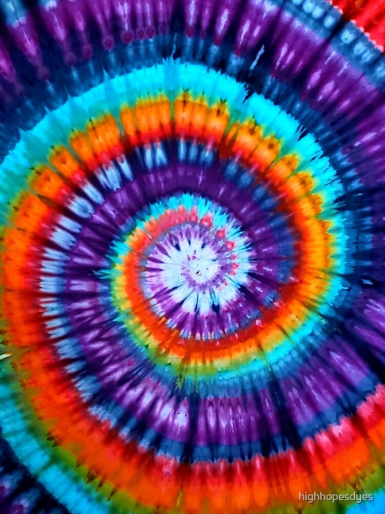 Classic Rainbow Spiral Tie Dye Greeting Card for Sale by