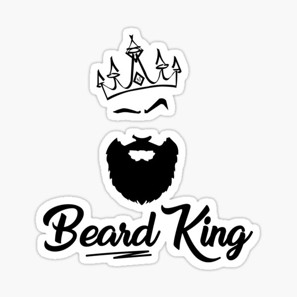 "Beard King" Sticker for Sale by BeardKing Redbubble