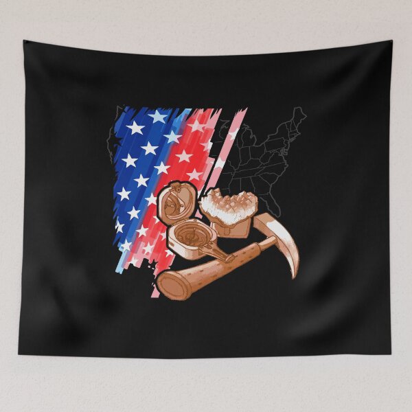 Item preview, Geologist Gifts - Geology Hammer Rock Flag America Geologist designed and sold by Dressed For  Duty.