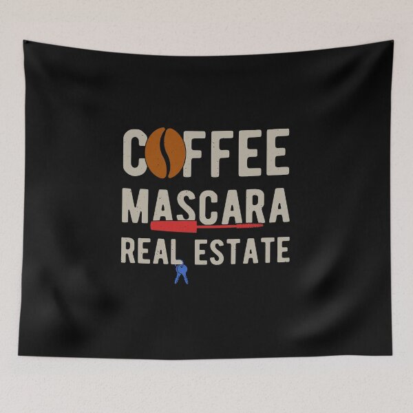 Item preview, Real Estate Funny Coffee Mascara designed and sold by artworkbyrihen.