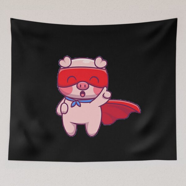 Item preview, Pig superhero designed and sold by Rakos-Merch.