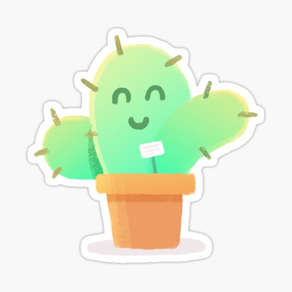 Happy Plant Sticker
