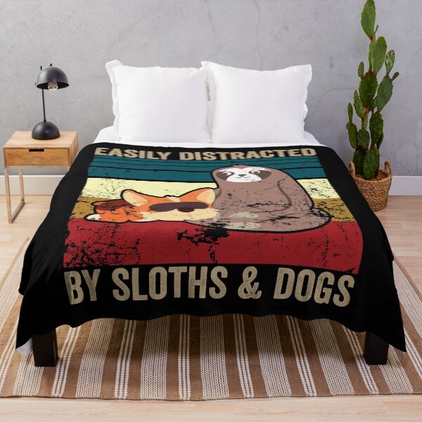 Artikelvorschau, EASILY DISTRACTED BY SLOTHS AND DOGS entworfen und verkauft von noahs-shop.