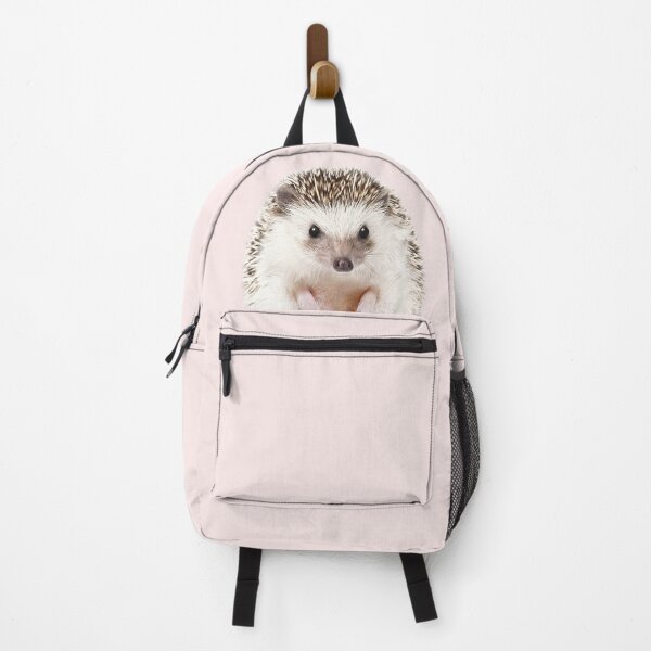 Item preview, Baby Hedgehog With Pink Background, Baby Animals Art Print by Synplus designed and sold by synplus.
