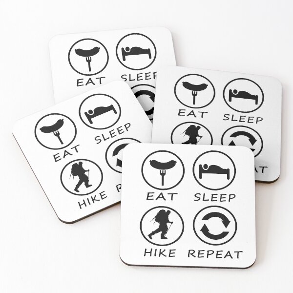 Item preview, Eat Sleep Hike Repeat designed and sold by teledesign.