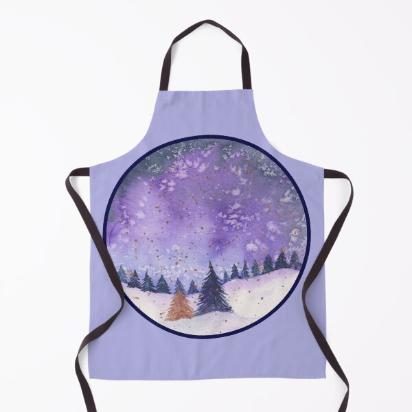 Item preview, Snowy Winter Scene Purple designed and sold by Sershni.