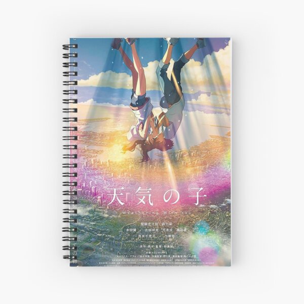 Weathering with you Anime Cover / Hina / Taki Spiral Notebook