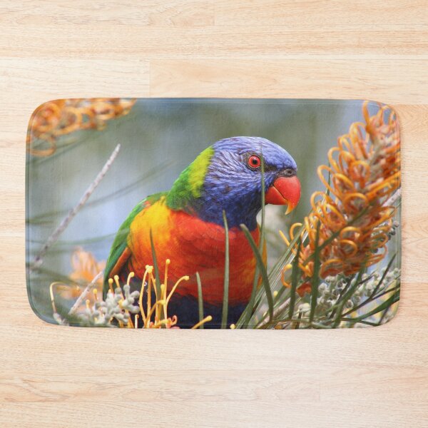 Item preview, Rainbow Lorikeet in the Back Yard designed and sold by mokacat.