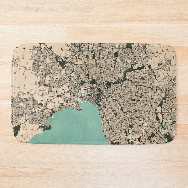 Item preview, Melbourne City Map of Australia - Vintage designed and sold by deMAP.