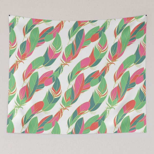 Item preview, Vintage Colorful Feather Patterns, Vintage Feather Patterns, Pattern for bird lovers.  designed and sold by garniturex.