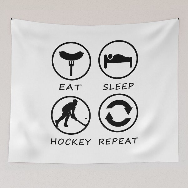 Item preview, Eat Sleep Hockey Repeat designed and sold by teledesign.