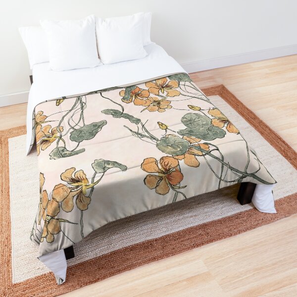 Winding - floral watercolour Comforter