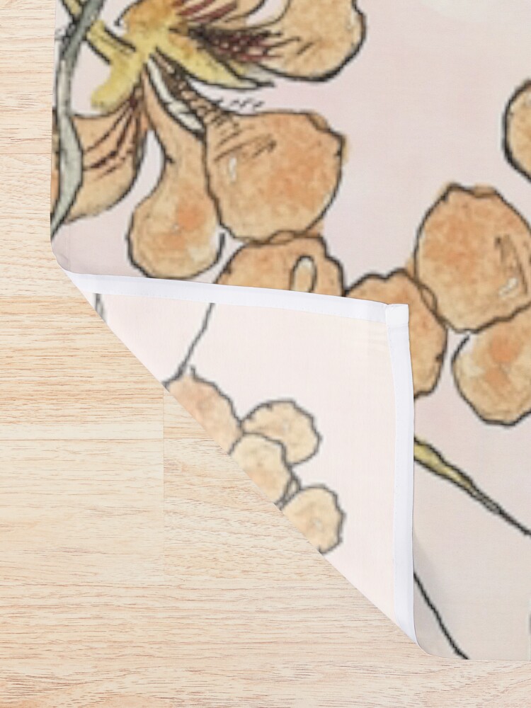Alternate view of Winding - floral watercolour Shower Curtain