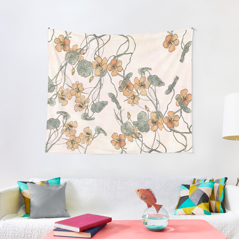 Winding - floral watercolour Tapestry