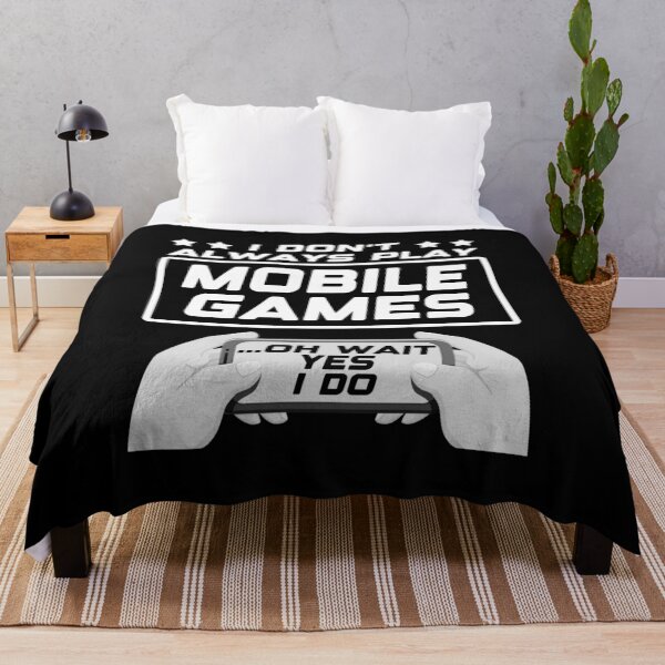 Item preview, I don't always play mobile games...oh wait, yes I do. Funny Gamer Gift Idea designed and sold by AS-Shirts.