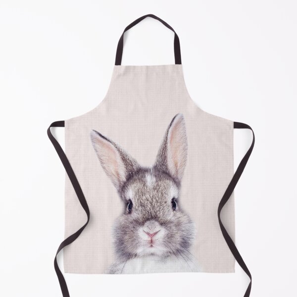 Item preview, Bunny, Baby Rabbit With Pink Background, Baby Animals Art Print by Synplus designed and sold by synplus.