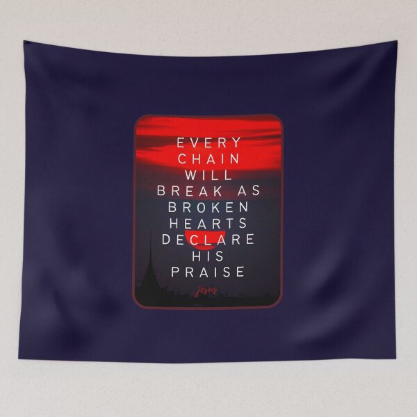 Item preview, Christian quote lion and the lamb verse every chain will break designed and sold by pureheartvision.