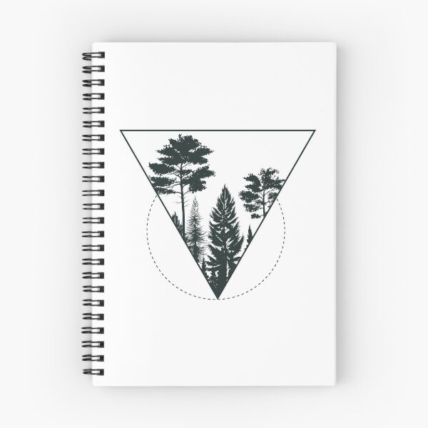 Item preview, Geometric Forest Adventure Mountains Camping Hiking Nature Lovers Gift designed and sold by TastefulTees.