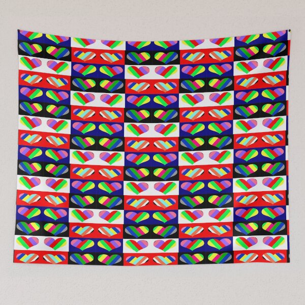 Item preview, colorful heart patterns  designed and sold by Shirley cute art .