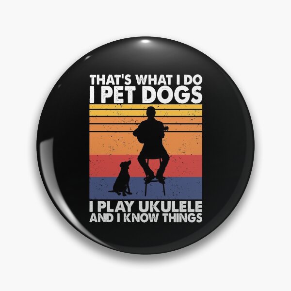Artikelvorschau, Das, was ich tue Ich streichle Hunde Ich spiele Ukulele und ich weiß Dinge entworfen und verkauft von TheReallyNiceStuff.