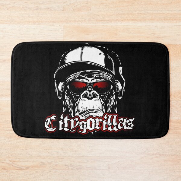 Item preview, City gorilla with cap and red sunglasses designed and sold by froggy-stylecom.