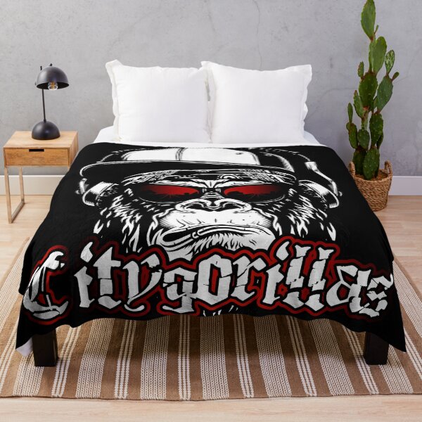 Item preview, City gorilla with cap and red sunglasses designed and sold by froggy-stylecom.