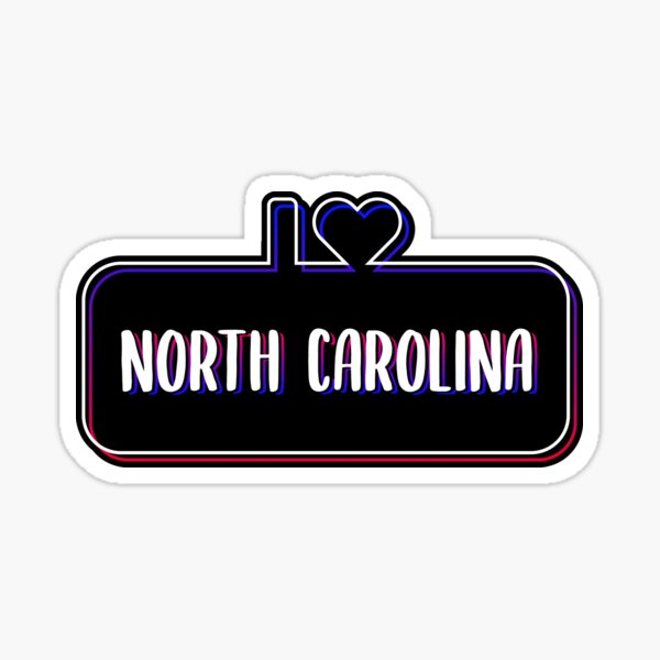 I Love North Carolina Sticker