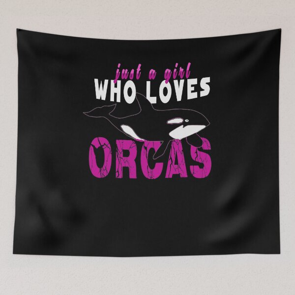 Item preview, just a girl who loves orcas designed and sold by ishako online.