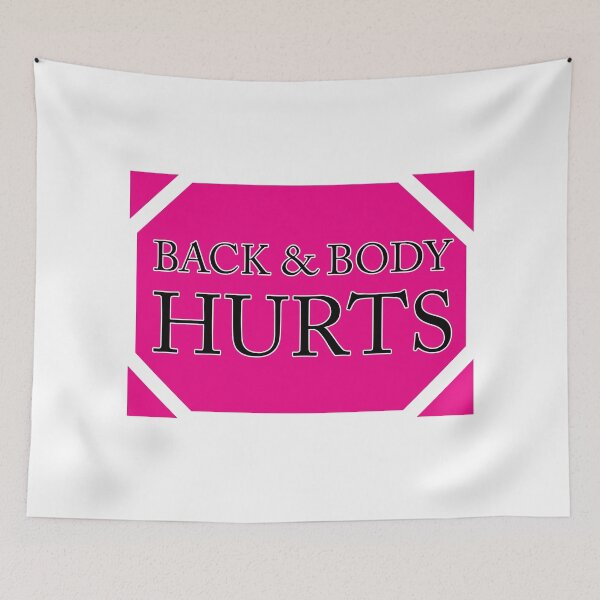 Item preview, back and body hurts funny  designed and sold by magicos1.
