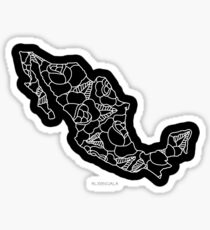 Mapa De Mexico Stickers | Redbubble