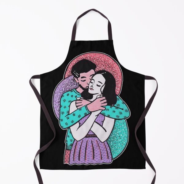 Item preview, Posca pen - Couple goals, daily hug (Black background) designed and sold by Karolien Kenis.