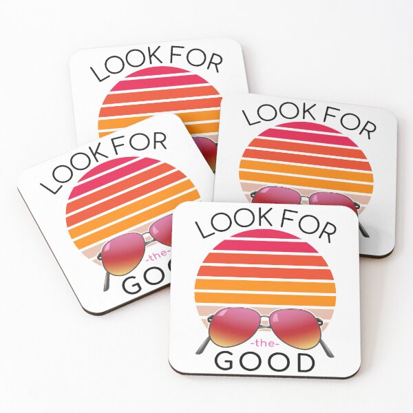 Item preview, Look For The Good with Abstract Sunset and Sunglasses designed and sold by beachchic.