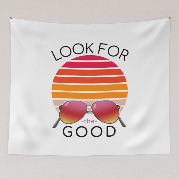 Item preview, Look For The Good with Abstract Sunset and Sunglasses designed and sold by beachchic.