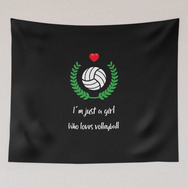 Item preview, I´m Just A Girl Who Loves Volleyball designed and sold by ApparelByGriph.