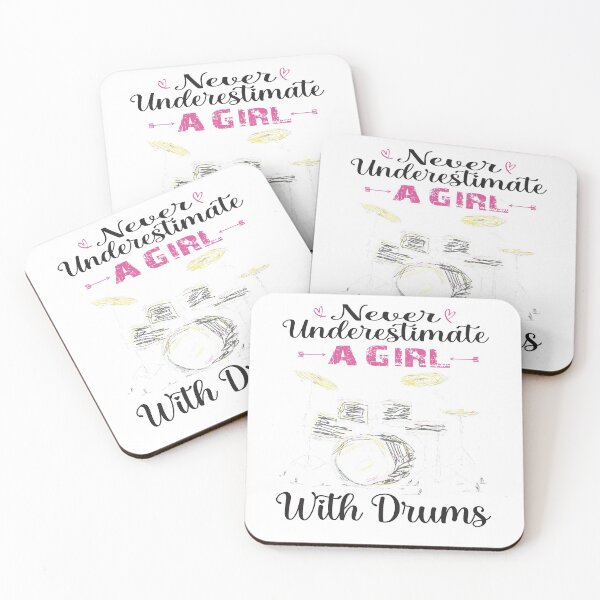 Item preview, Never Underestimate A Girl With Drums designed and sold by Aminepop.