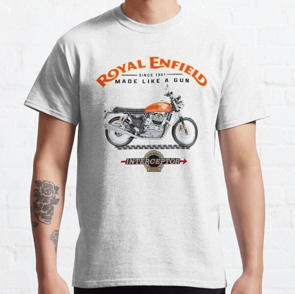 Motocyclette Royal Enfield Interceptor T-shirt classique