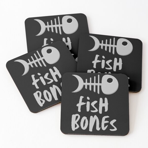 Item preview, Funny fish bones. Fish skeleton illustration and shadow text. designed and sold by JellyBeenzz.