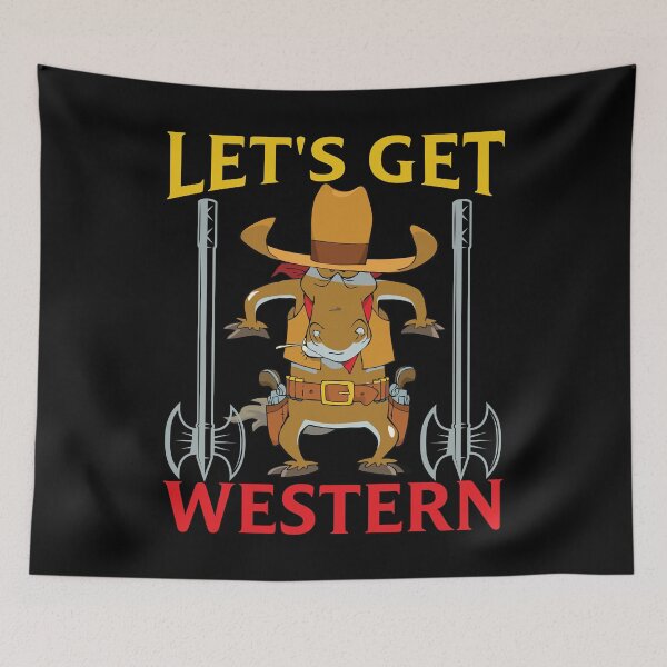 Item preview, Horse Design Lets Get Western funny designed and sold by Joxxio.
