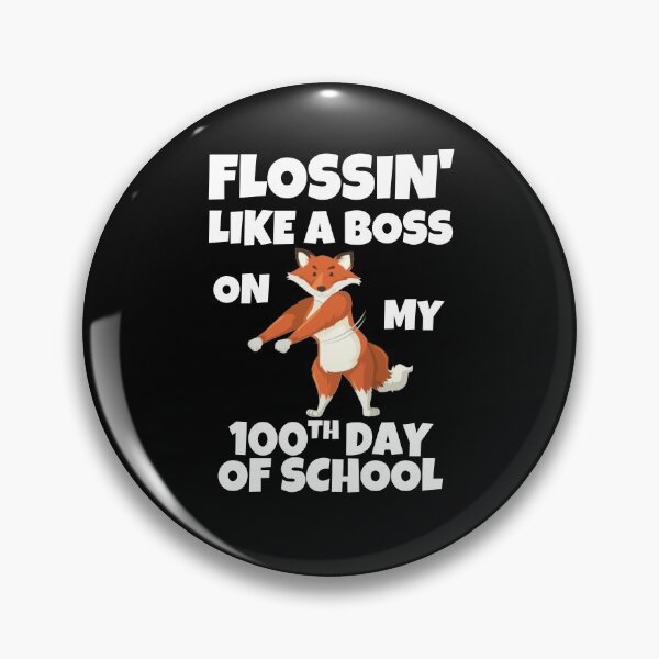 Item preview, Flossin' Like A Boss On My 100th Day Of School Funny 100th Day Of School Gift designed and sold by saadtraibiz.