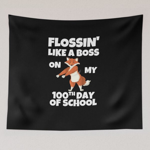 Item preview, Flossin' Like A Boss On My 100th Day Of School Funny 100th Day Of School Gift designed and sold by saadtraibiz.