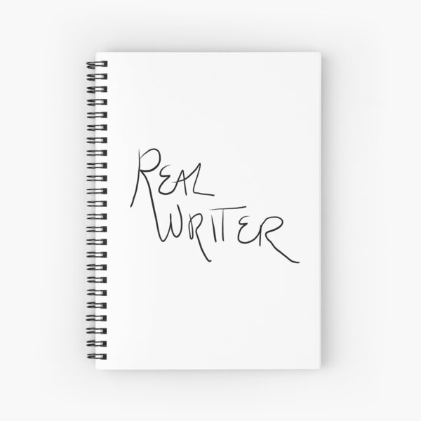 Real Writer Encouragement Word Art Spiral Notebook