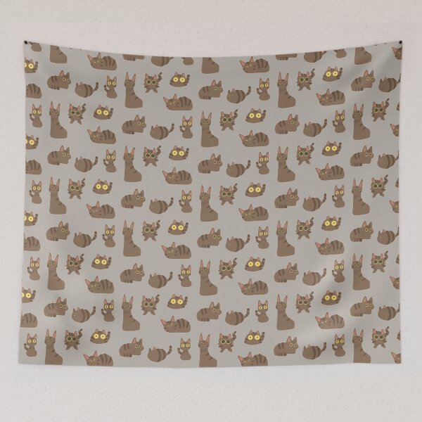 Item preview, Brown Tabby Cat Blobs (Gold Eyes) designed and sold by Risky Beetle.