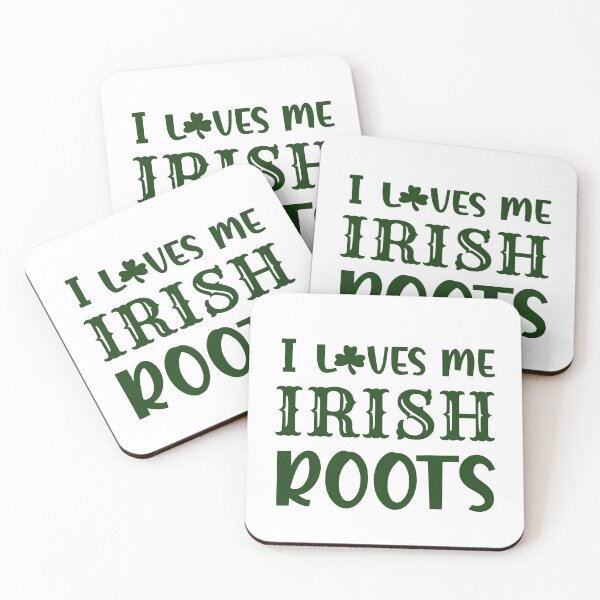Item preview, I loves me Irish Roots! - green font designed and sold by irishorbust.
