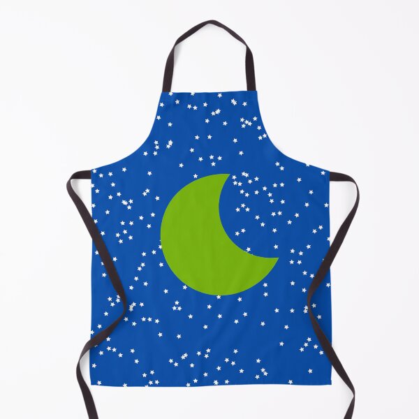Item preview, Green Crescent Moon and Stars in Blue Sky designed and sold by ShaunSandhu.